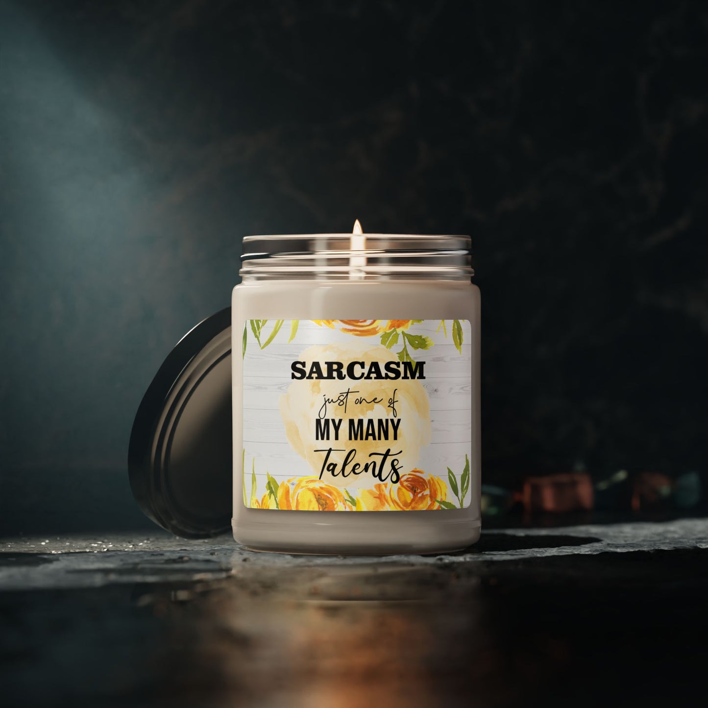 Sarcasm Talent Scented Soy Candle, 9oz - Kim’s Signature Beauty & Accessories    