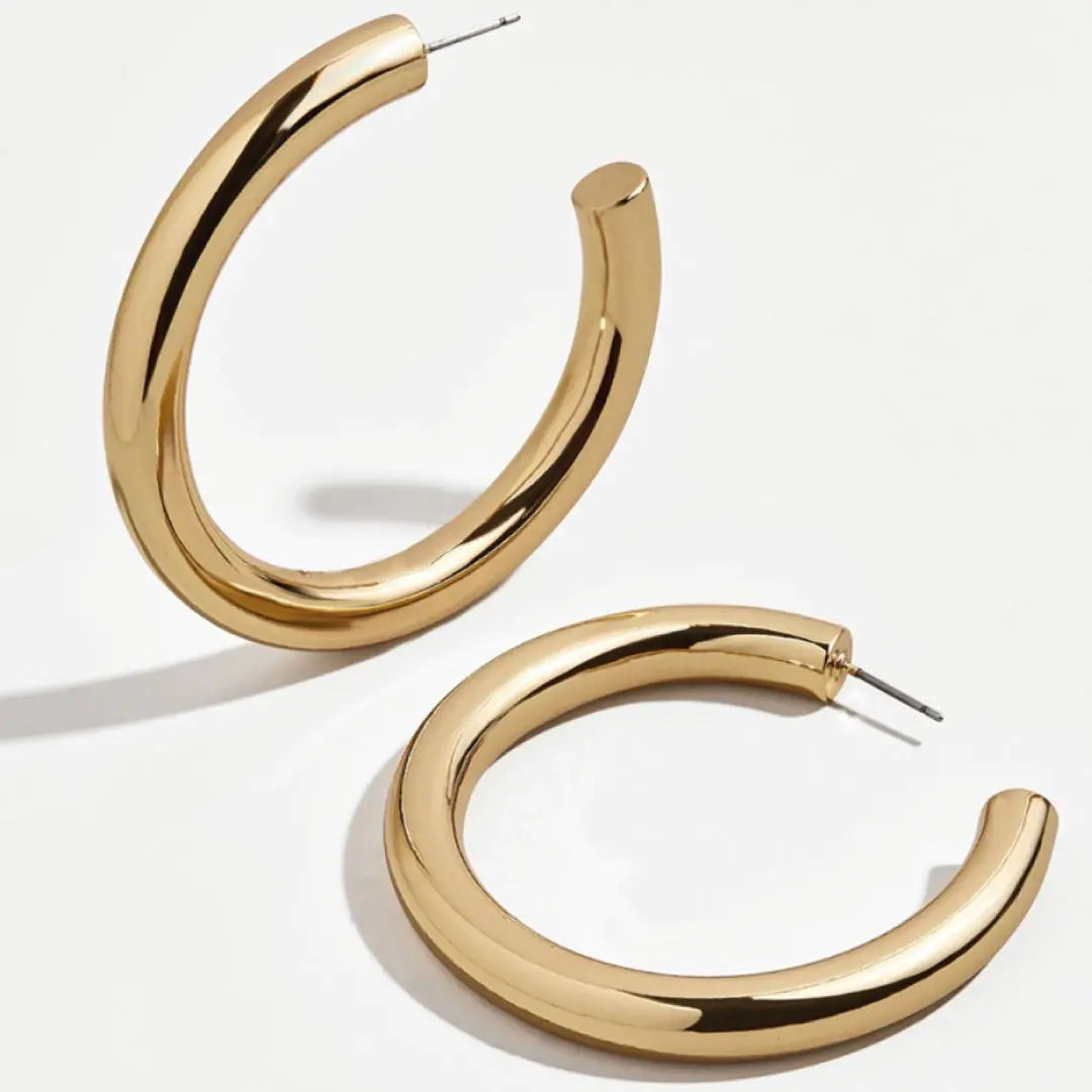 Scarlett Hoop Earrings Gold or Silver - Kim’s Signature Beauty & Accessories    