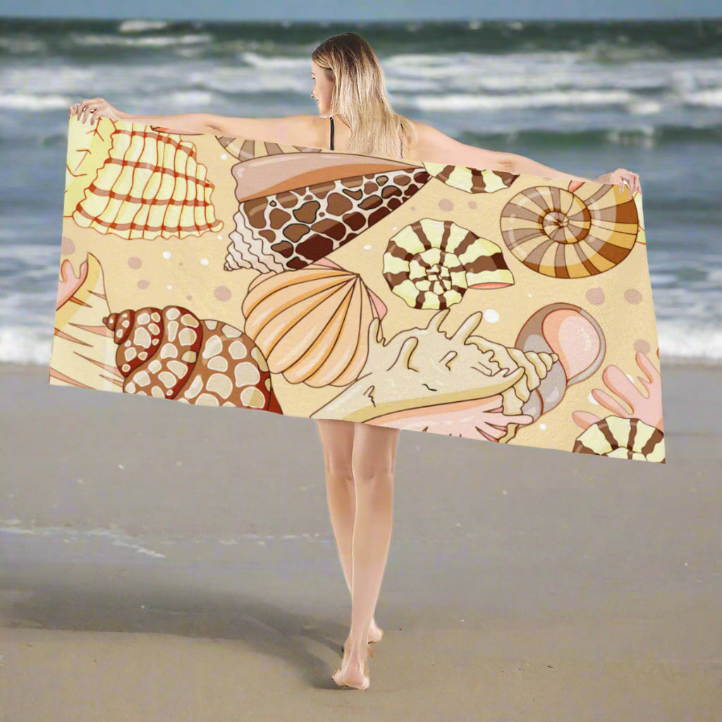 Sea Shell Serenity Beach Towel - Kim’s Signature Beauty & Accessories    