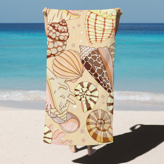 Sea Shell Serenity Beach Towel - Kim’s Signature Beauty & Accessories    
