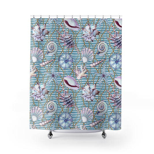 Seashell Medley Shower Curtain - - Kim’s Signature Beauty & Accessories    