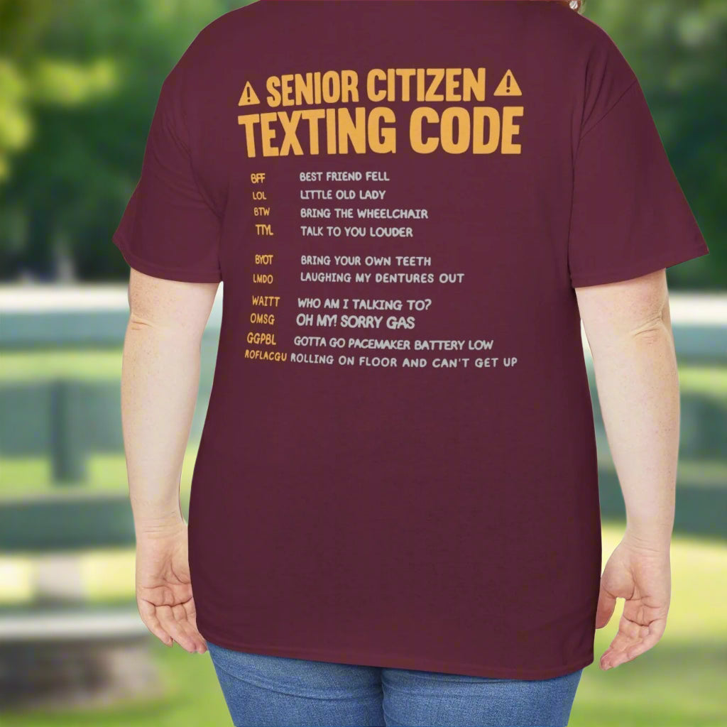 Senior Texting Codes Unisex Tee - Kim’s Signature Beauty & Accessories    