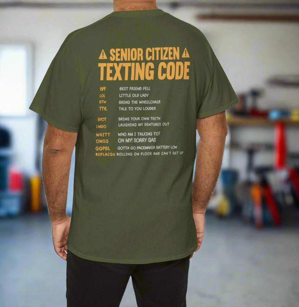 Senior Texting Codes Unisex Tee - Kim’s Signature Beauty & Accessories    