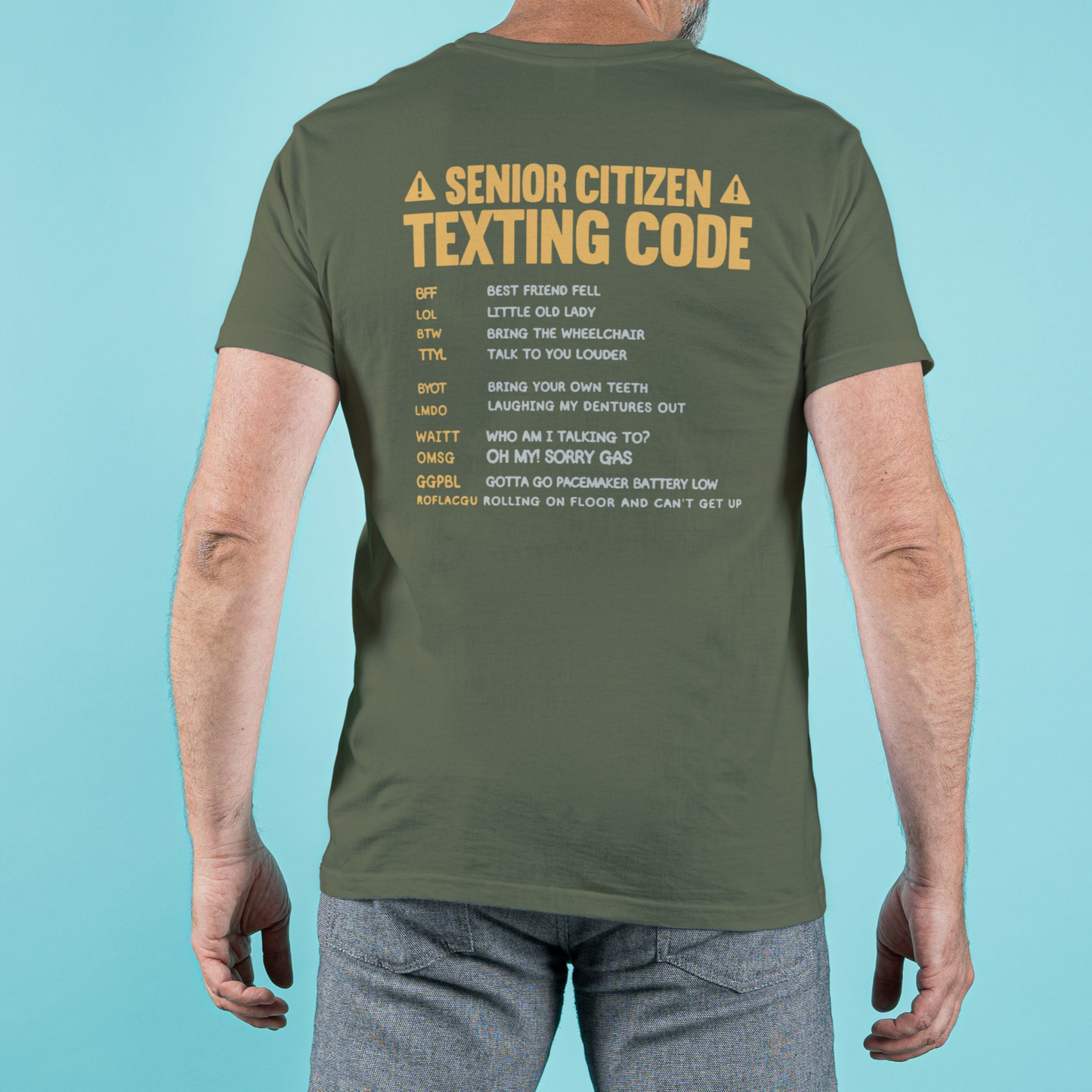 Senior Texting Codes Unisex Tee - Kim’s Signature Beauty & Accessories    