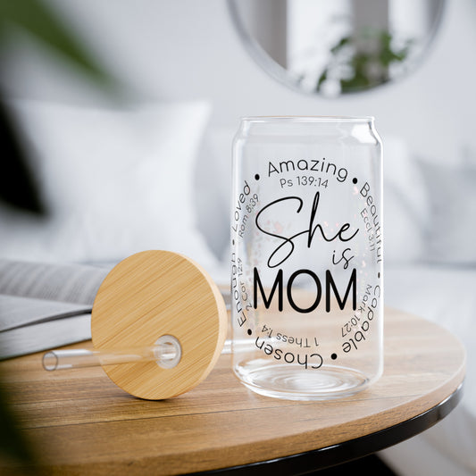 She is MOM | Sipper Glass - Kim’s Signature Beauty & Accessories    