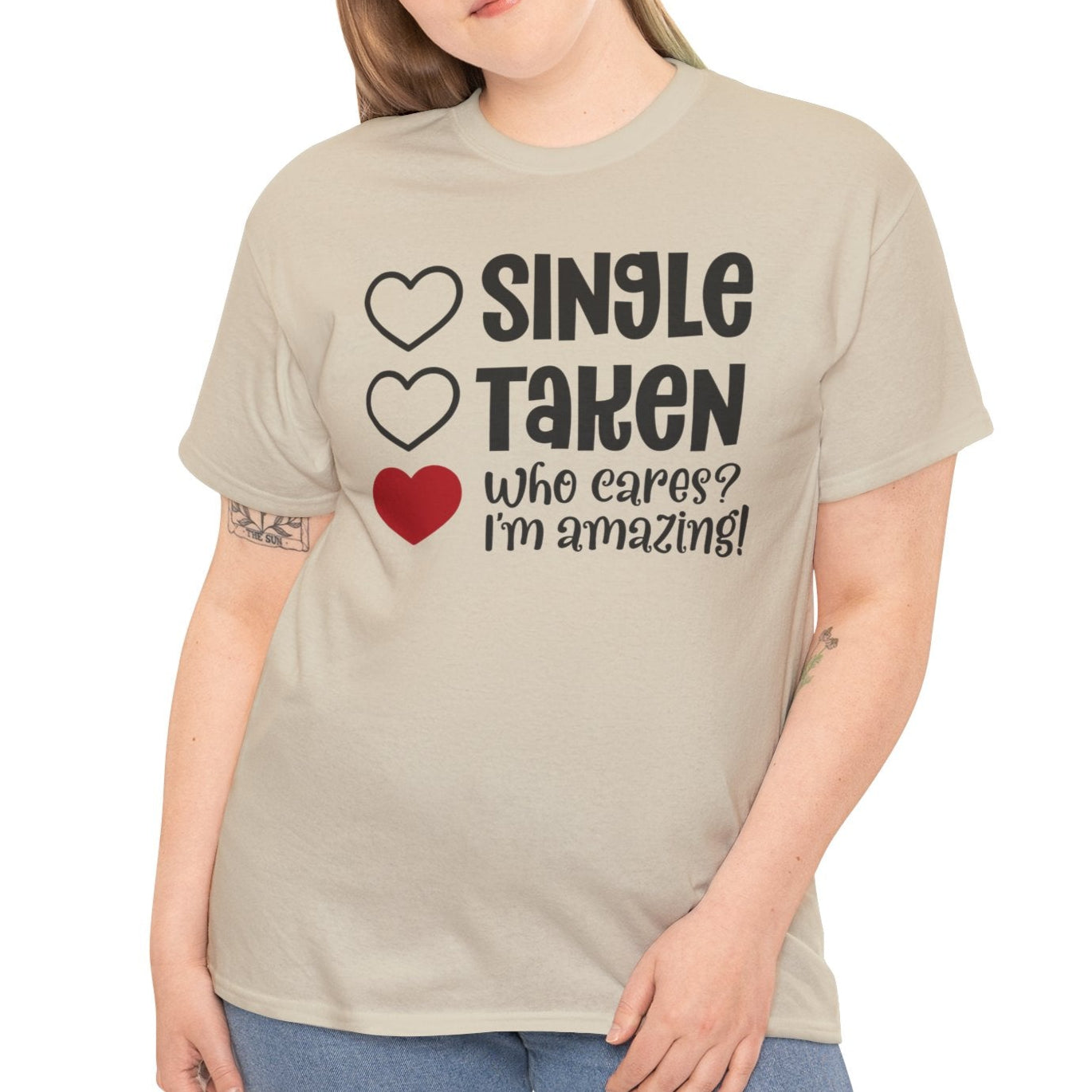 Single.. Who Cares Tee - Kim’s Signature Beauty & Accessories    