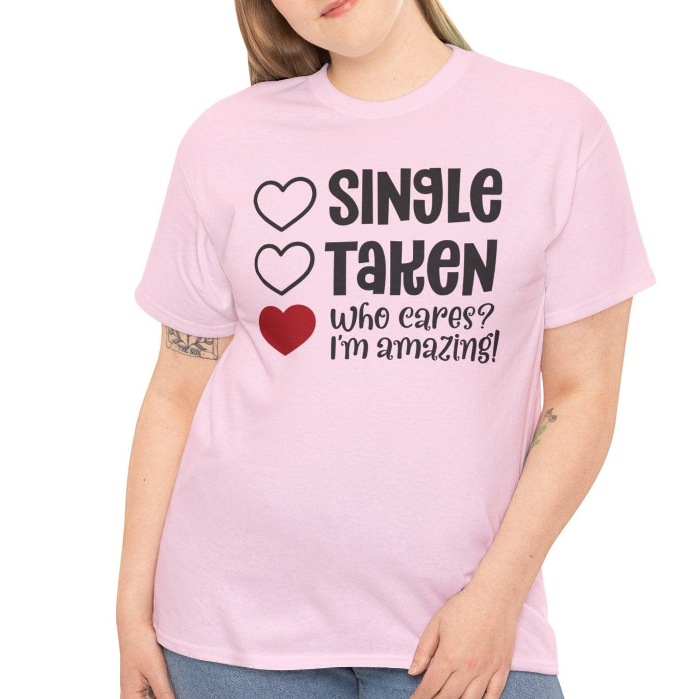 Single.. Who Cares Tee - Kim’s Signature Beauty & Accessories    