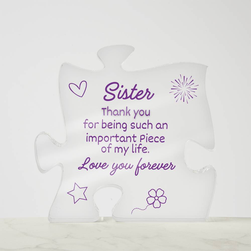 Sister, Important Piece | Acrylic - Kim’s Signature Beauty & Accessories    