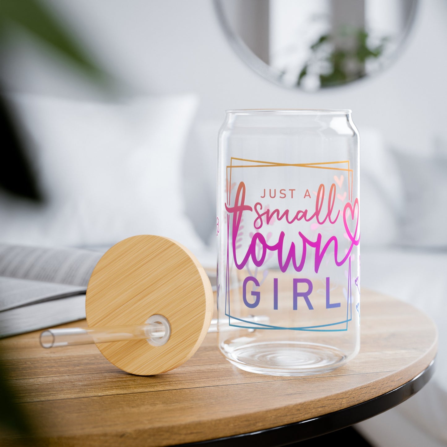 Small Town Girl | Sipper Glass, 16oz - Kim’s Signature Beauty & Accessories    