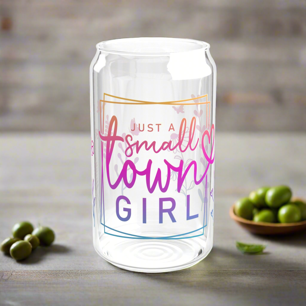Small Town Girl | Sipper Glass, 16oz - Kim’s Signature Beauty & Accessories    