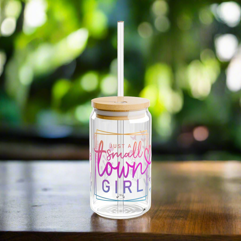 Small Town Girl | Sipper Glass, 16oz - Kim’s Signature Beauty & Accessories    
