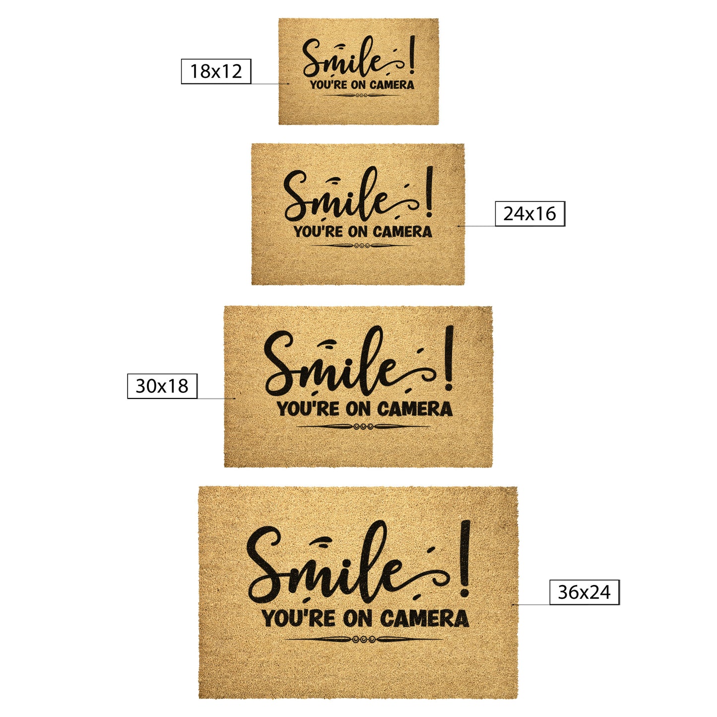 Smile your on Camera | Door Mat - Kim’s Signature Beauty & Accessories    