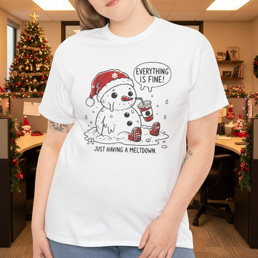 Snowman Meltdown Tee - Kim’s Signature Beauty & Accessories    