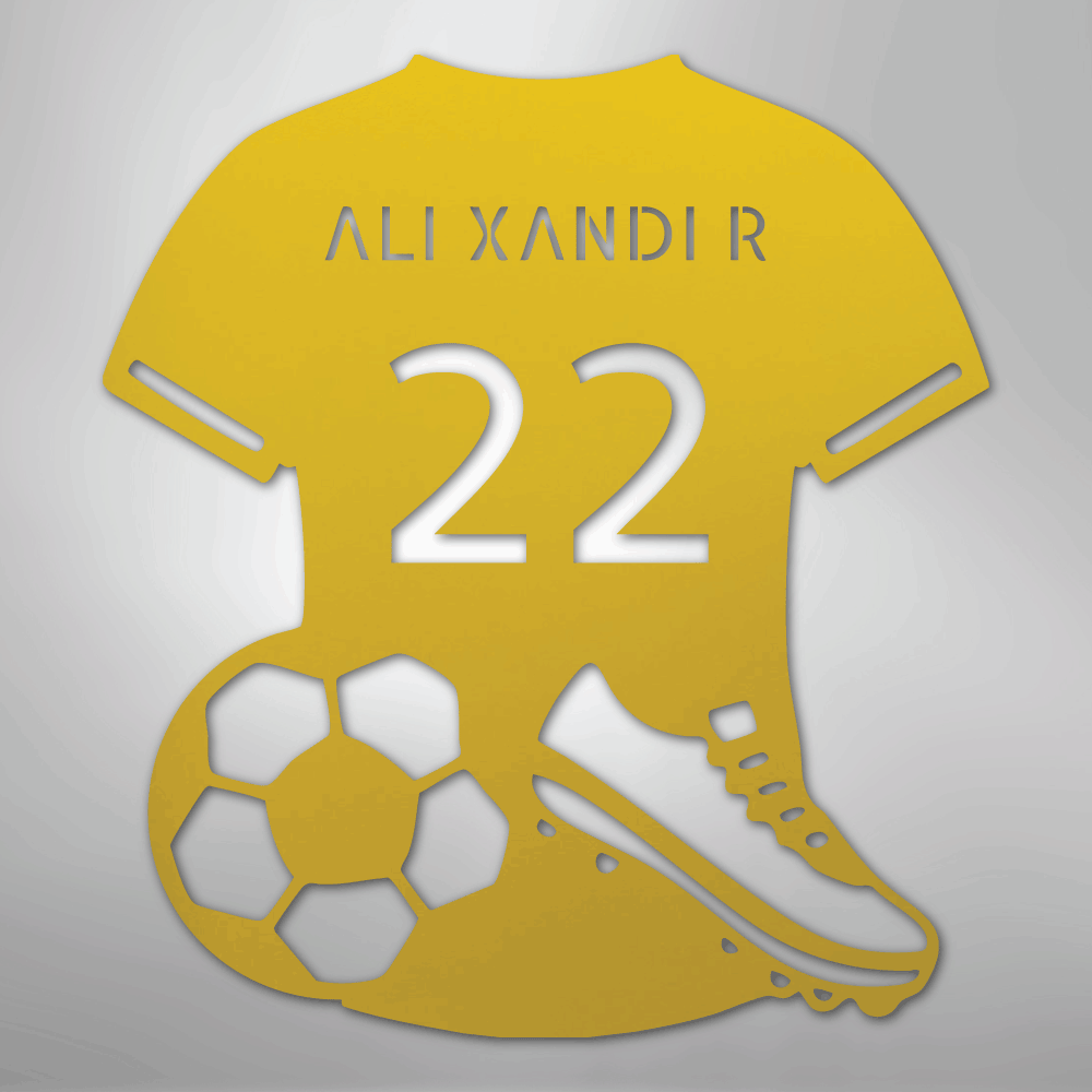 Soccer Jersey Monogram - Steel Sign - Kim’s Signature Beauty & Accessories