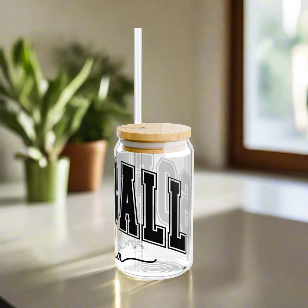 Softball Mama | Sipper Glass, 16oz - Kim’s Signature Beauty & Accessories    