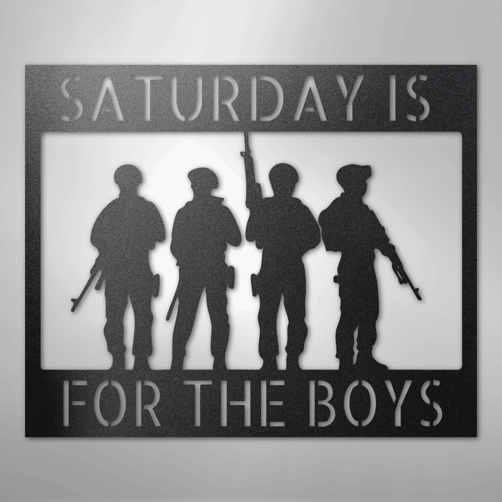Soldier Monogram - Steel Sign - Kim’s Signature Beauty & Accessories