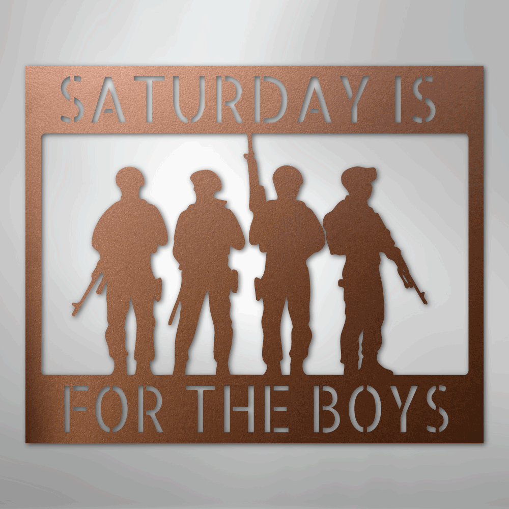 Soldier Monogram - Steel Sign - Kim’s Signature Beauty & Accessories