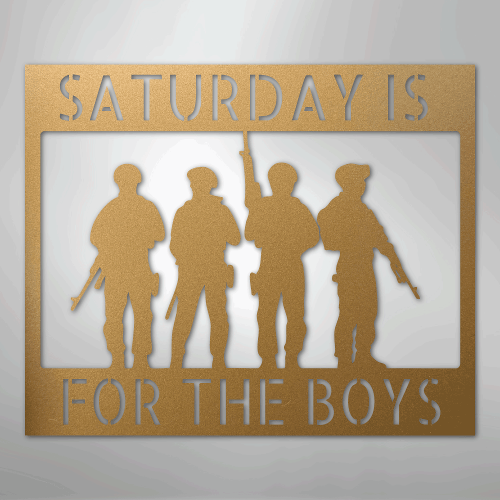 Soldier Monogram - Steel Sign - Kim’s Signature Beauty & Accessories