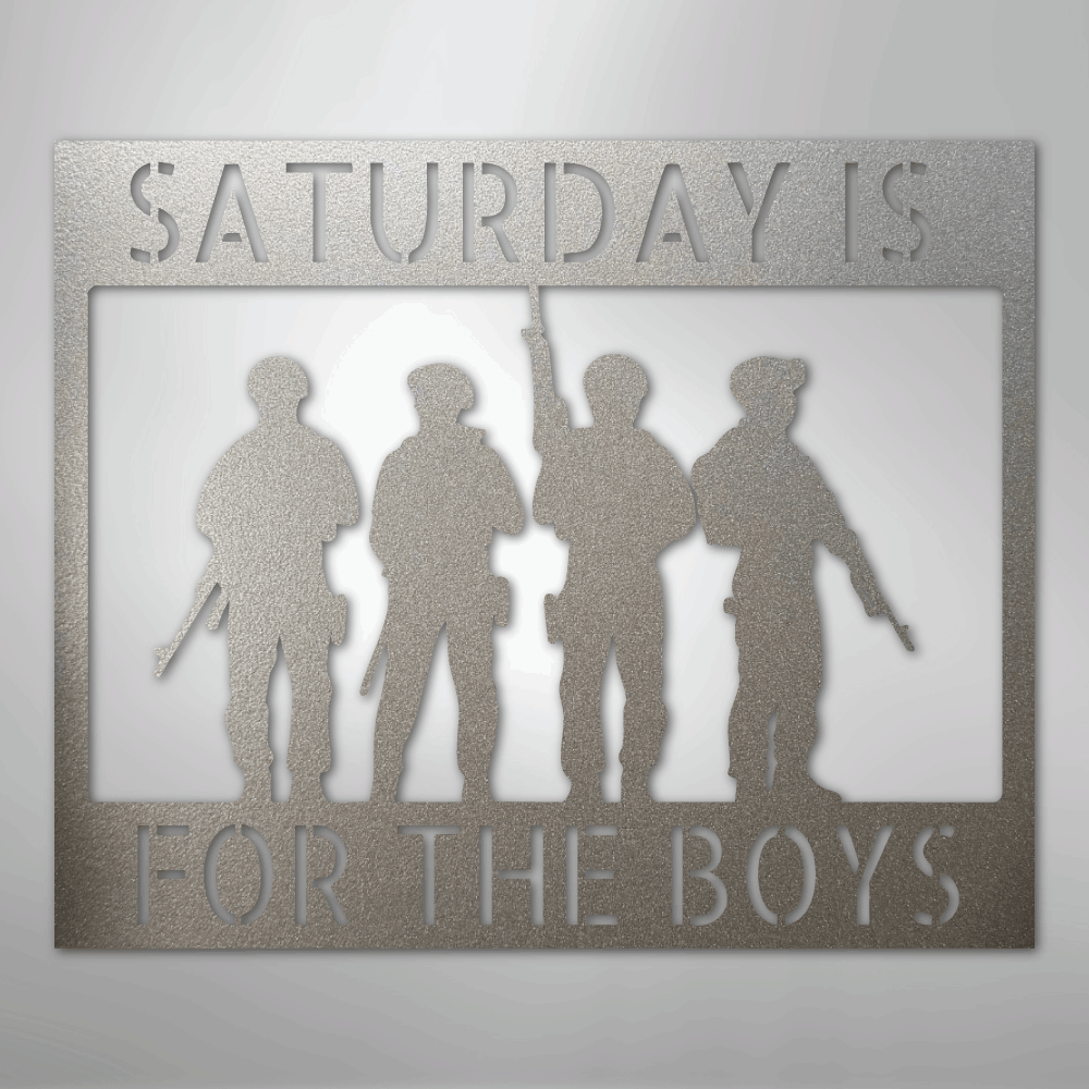 Soldier Monogram - Steel Sign - Kim’s Signature Beauty & Accessories