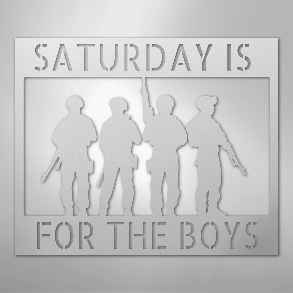 Soldier Monogram - Steel Sign - Kim’s Signature Beauty & Accessories