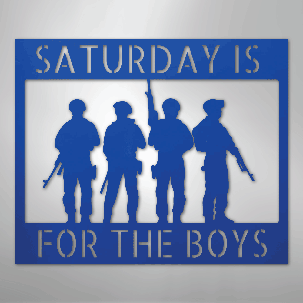 Soldier Monogram - Steel Sign - Kim’s Signature Beauty & Accessories