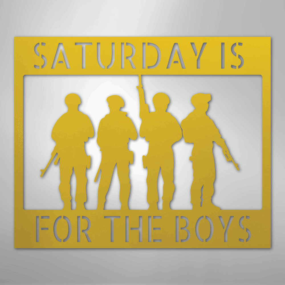 Soldier Monogram - Steel Sign - Kim’s Signature Beauty & Accessories