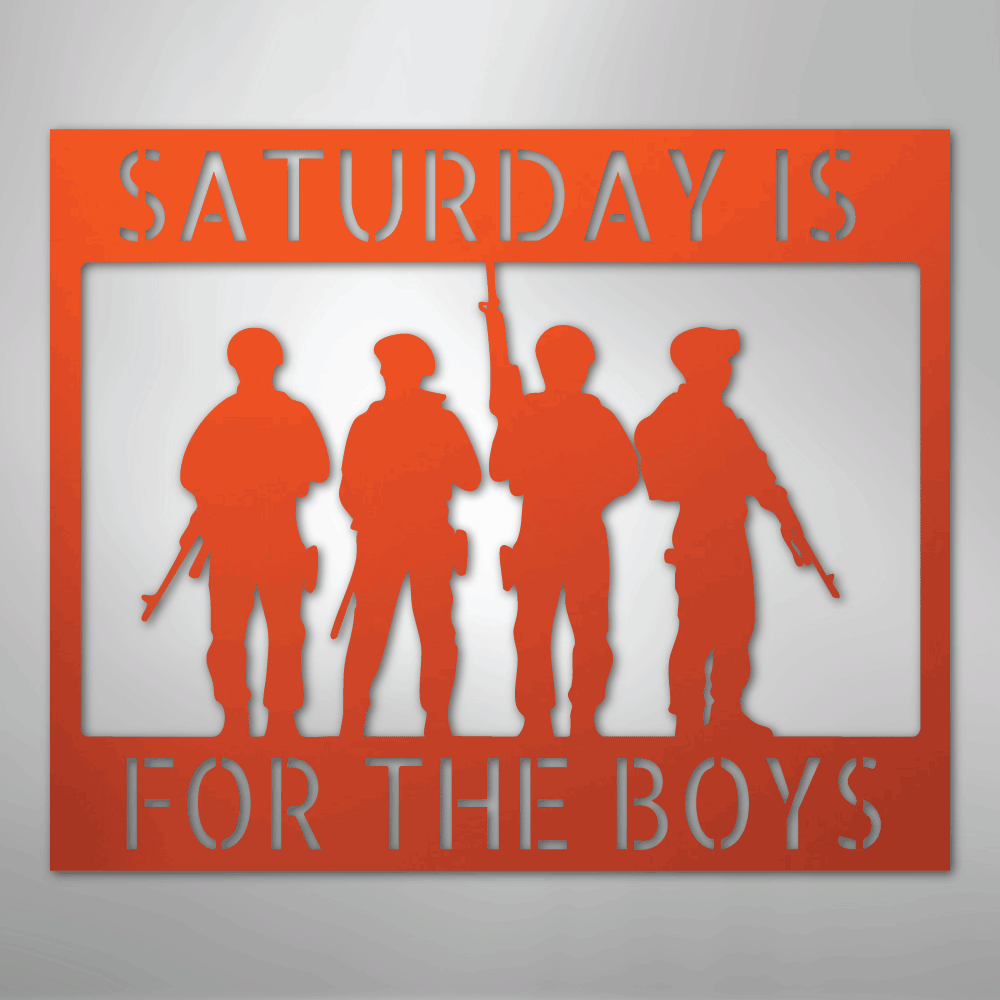 Soldier Monogram - Steel Sign - Kim’s Signature Beauty & Accessories
