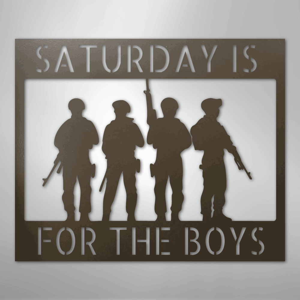 Soldier Monogram - Steel Sign - Kim’s Signature Beauty & Accessories