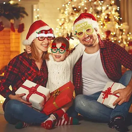 Sparkly Christmas Party Glasses (12 PACK) - Kim’s Signature Beauty & Accessories    