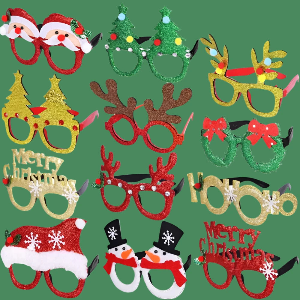 Sparkly Christmas Party Glasses (12 PACK) - Kim’s Signature Beauty & Accessories    