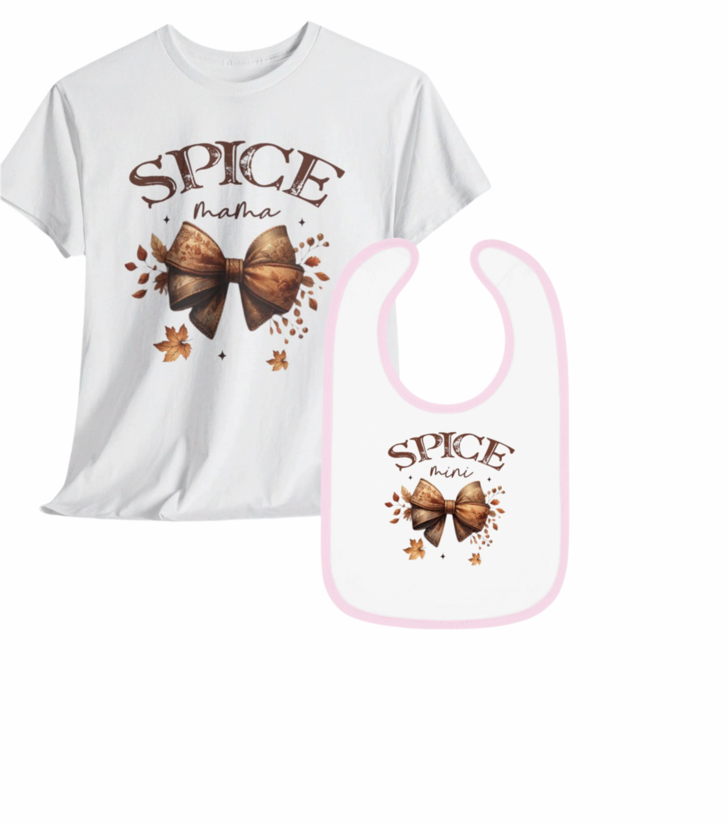 Spice Mama, Sister, & Mini Tee's & Bib - Kim’s Signature Beauty & Accessories    