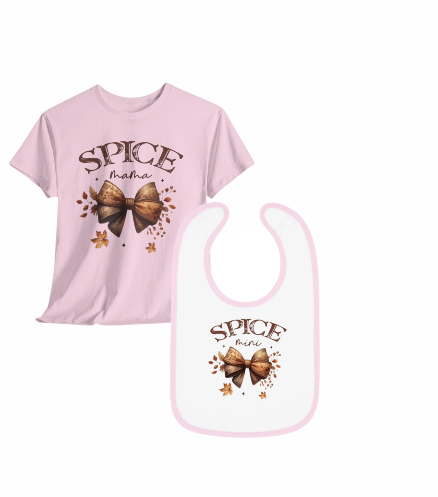 Spice Mama, Sister, & Mini Tee's & Bib - Kim’s Signature Beauty & Accessories    