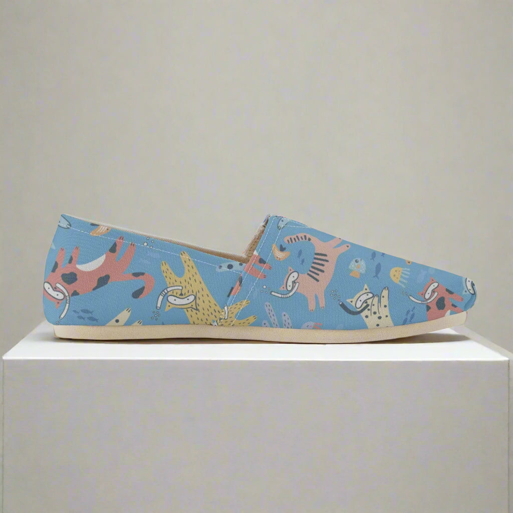 Splashing Cats Canvas Toms Shoes - Kim’s Signature Beauty & Accessories    