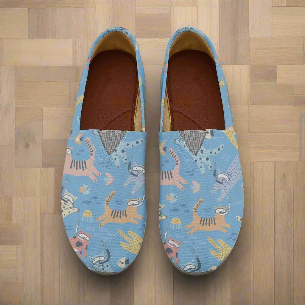 Splashing Cats Canvas Toms Shoes - Kim’s Signature Beauty & Accessories    