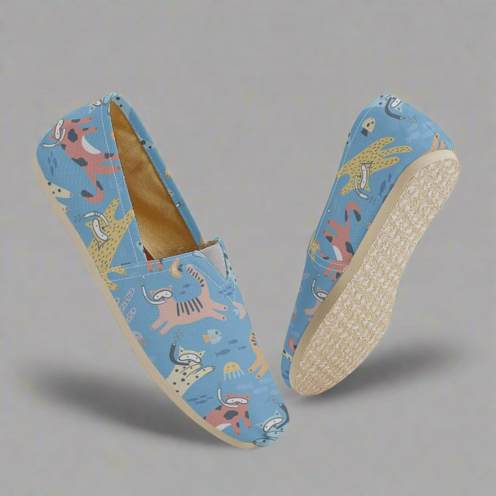 Splashing Cats Canvas Toms Shoes - Kim’s Signature Beauty & Accessories    