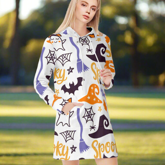 Spooky Fun Hoodie Dress – Halloween Edition - Kim’s Signature Beauty & Accessories    