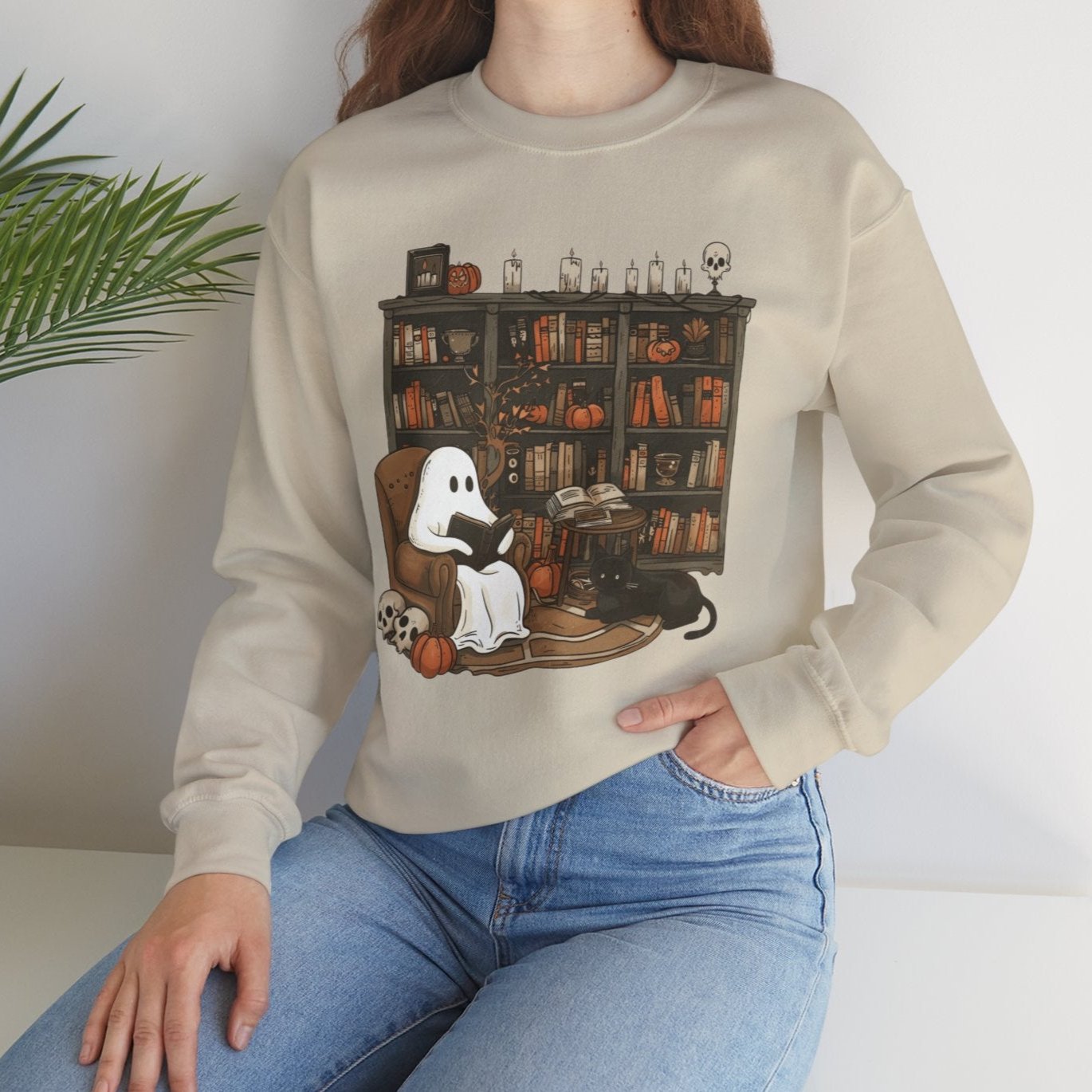 Spooky Reads & Cozy Vibes Sweatshirt - Kim’s Signature Beauty & Accessories    
