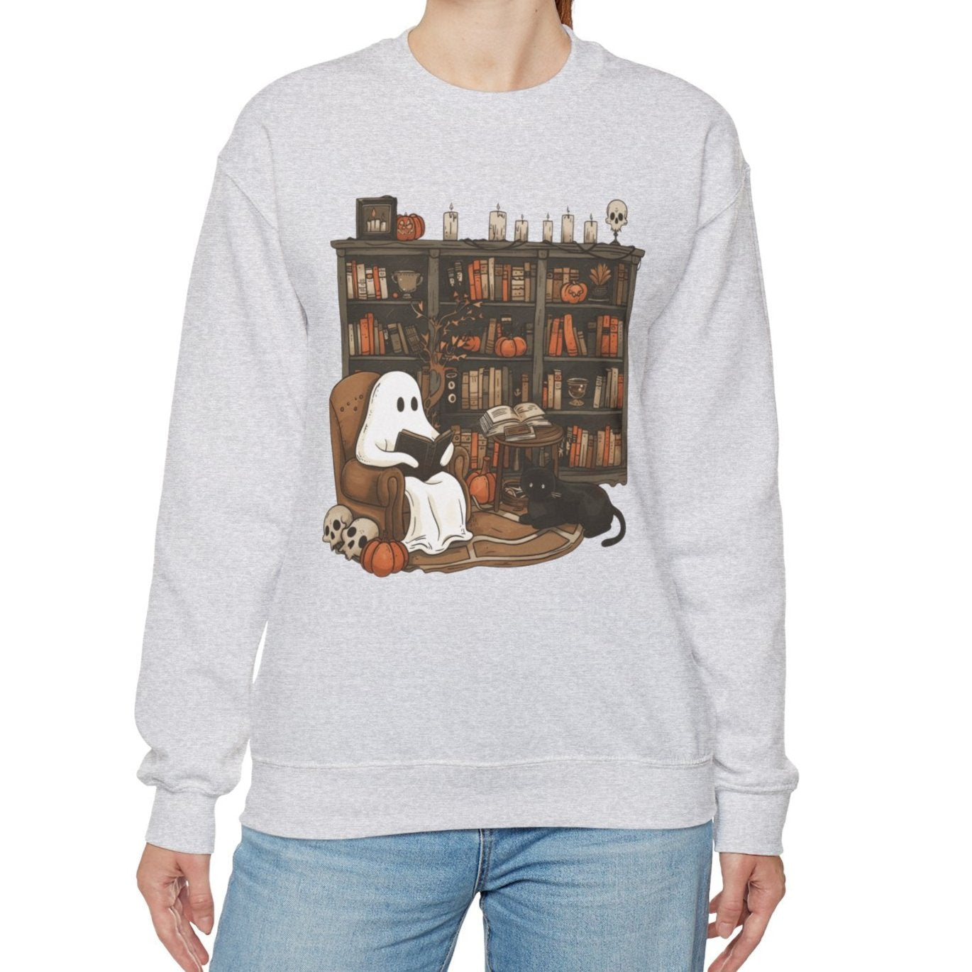 Spooky Reads & Cozy Vibes Sweatshirt - Kim’s Signature Beauty & Accessories    