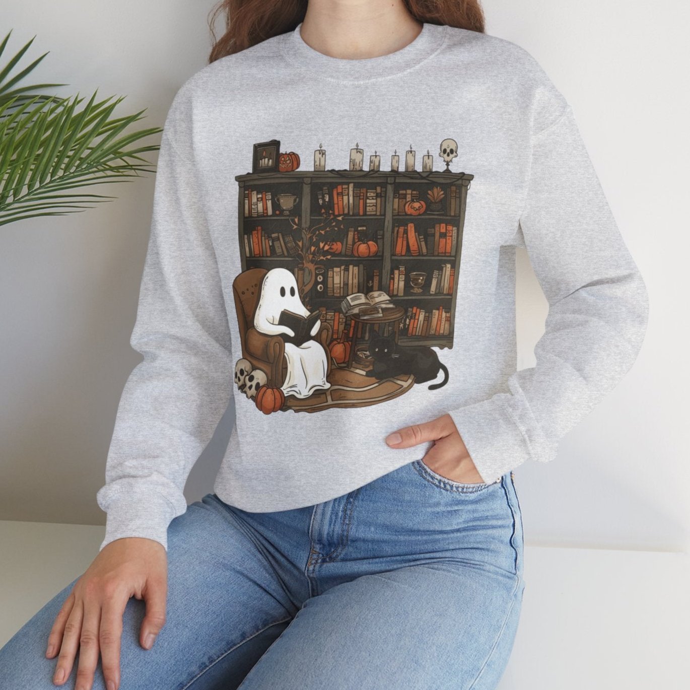Spooky Reads & Cozy Vibes Sweatshirt - Kim’s Signature Beauty & Accessories    