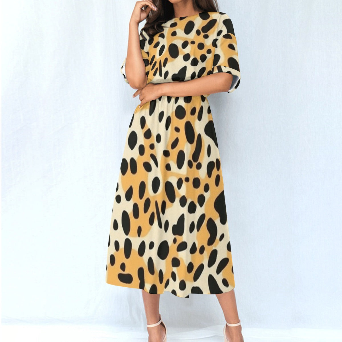 Spotted Leopard Print Dress - Kim’s Signature Beauty & Accessories    