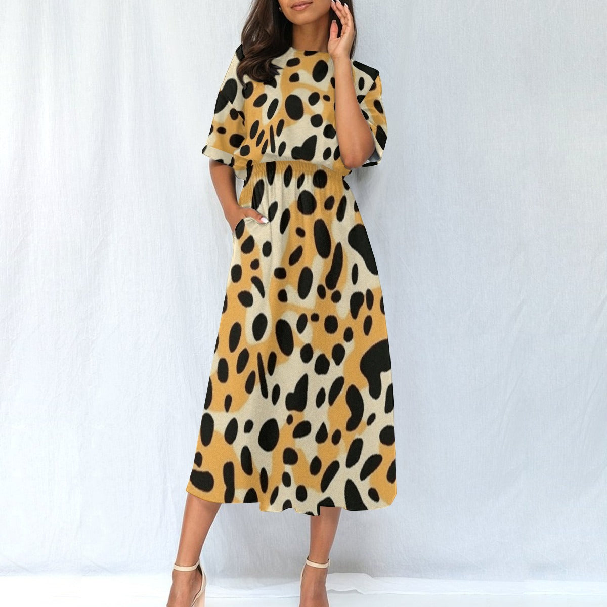 Spotted Leopard Print Dress - Kim’s Signature Beauty & Accessories    