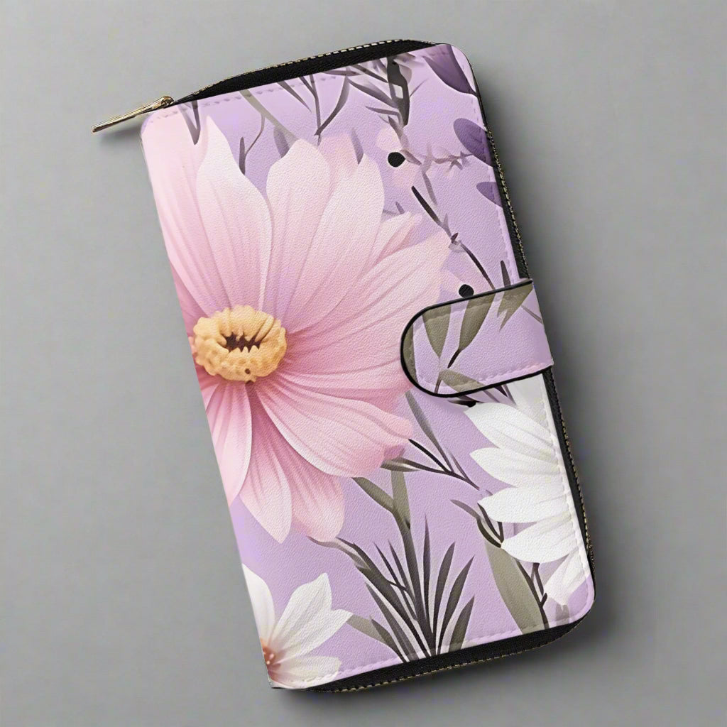 Spring Breeze Long Leather Wallet - Kim’s Signature Beauty & Accessories    