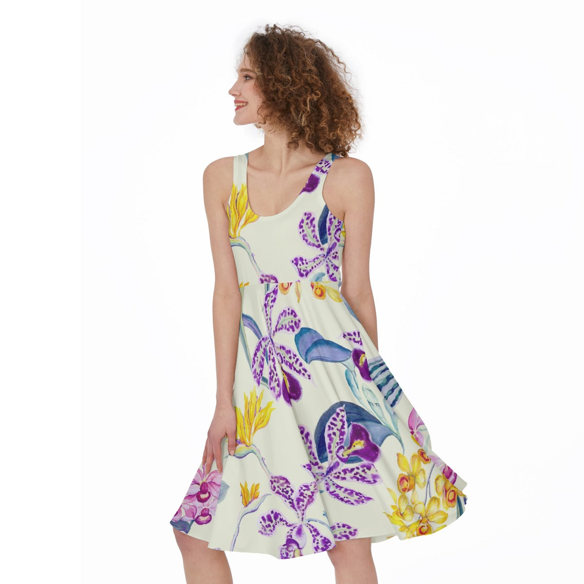 Spring Floral Women's Sleeveless Dress - Kim’s Signature Beauty & Accessories    