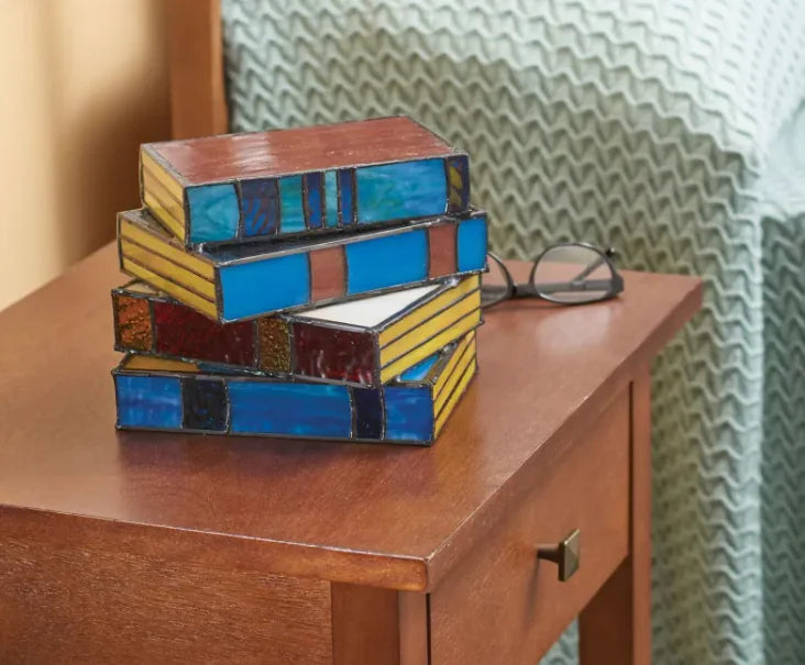 Stacked Books Decorative Desk Lamp - Kim’s Signature Beauty & Accessories    