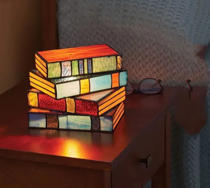 Stacked Books Decorative Desk Lamp - Kim’s Signature Beauty & Accessories    