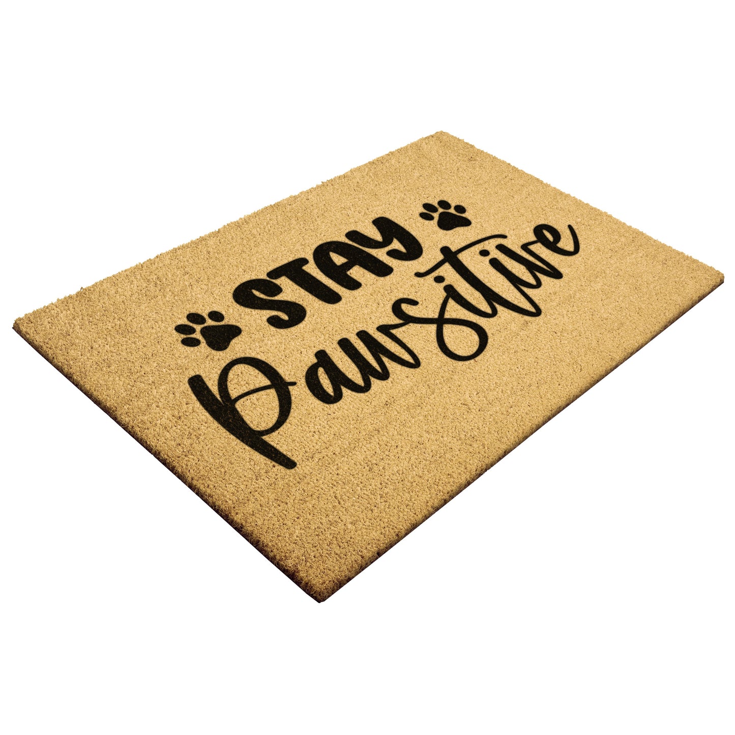 Stay Pawsitive Door Mat - Kim’s Signature Beauty & Accessories    