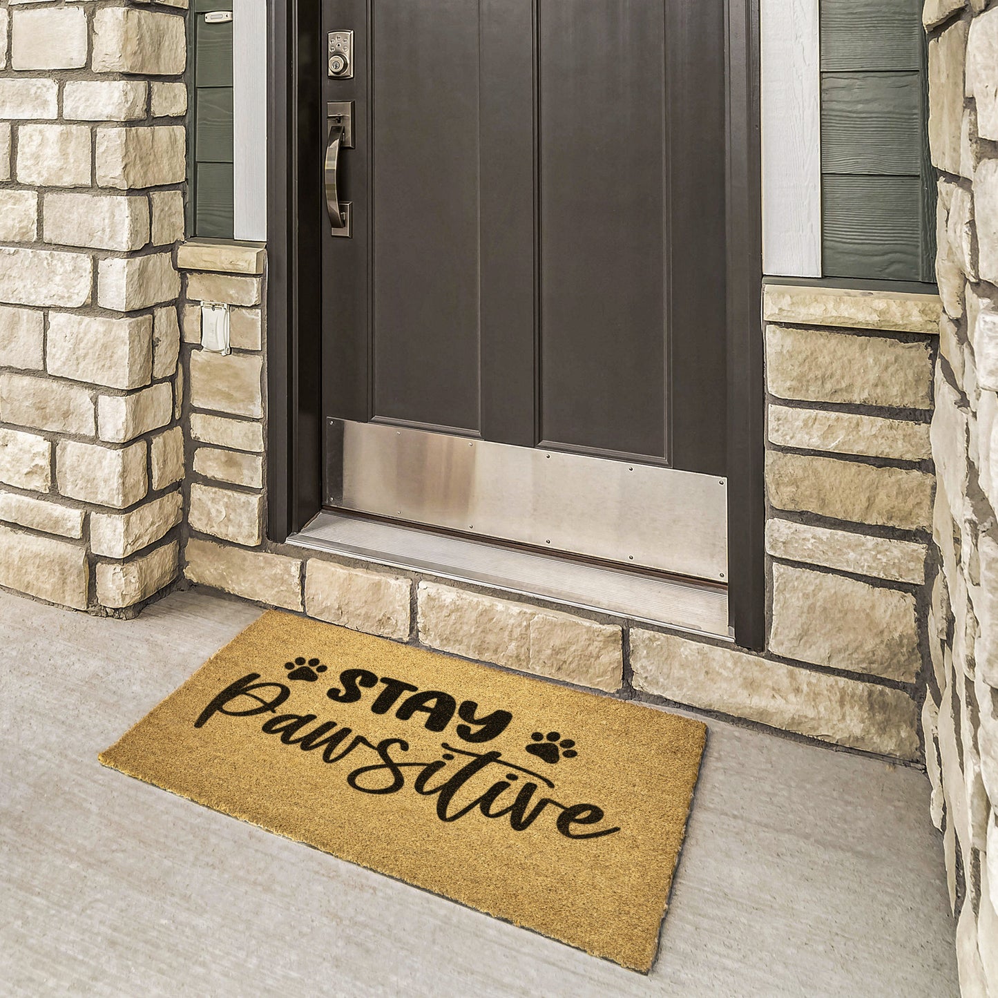 Stay Pawsitive Door Mat - Kim’s Signature Beauty & Accessories    