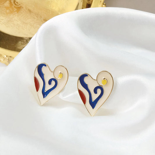 Sterling Silver Heart Stud Earrings - Kim’s Signature Beauty & Accessories    