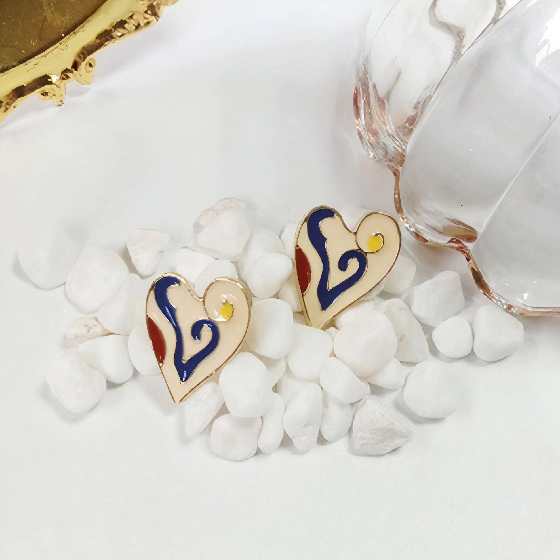 Sterling Silver Heart Stud Earrings - Kim’s Signature Beauty & Accessories    