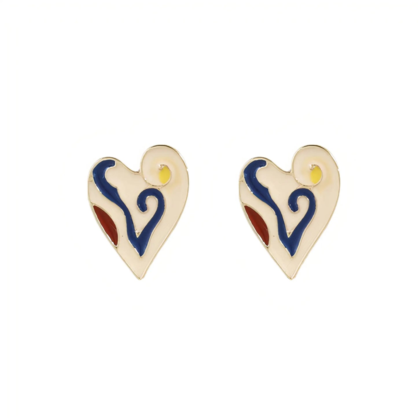 Sterling Silver Heart Stud Earrings - Kim’s Signature Beauty & Accessories    